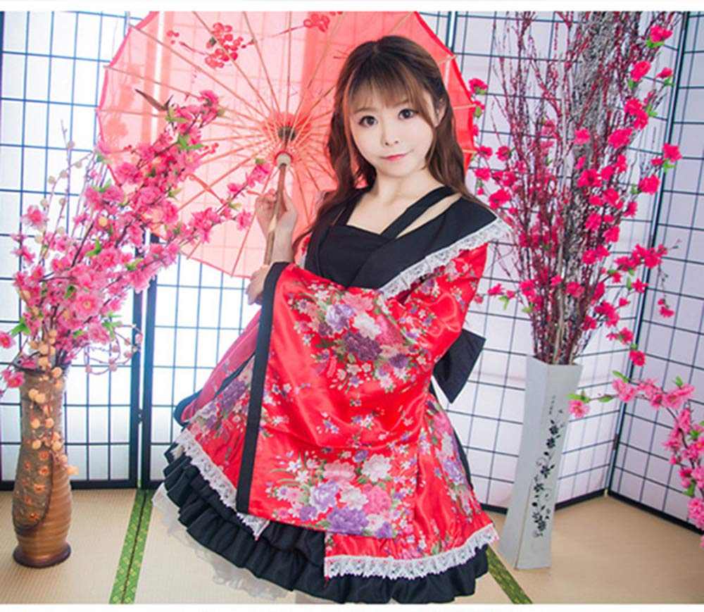 Amazon.co.jp: Cnstone 髪飾り付 和風 浴衣 5点セット 着物ドレス ミニ